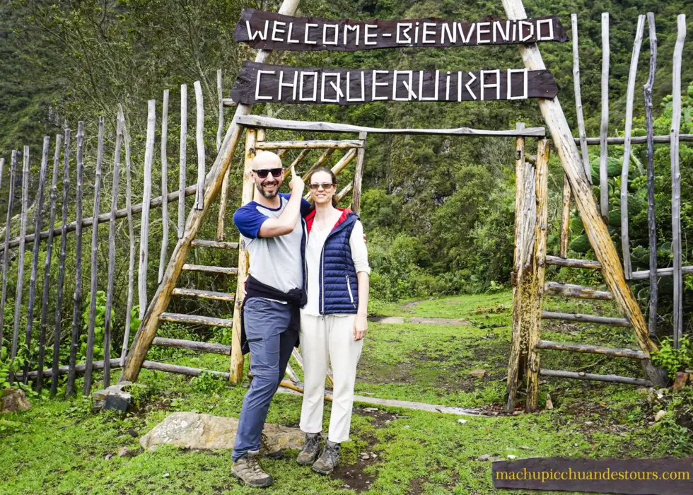 Choquequirao main gate photo.